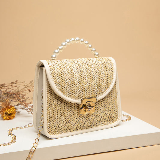 Vintage Tote Straw Bag Fashion Crossbody