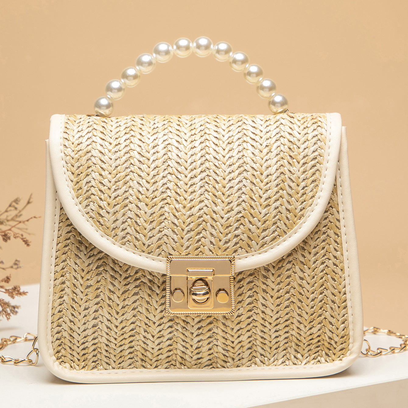 Vintage Tote Straw Bag Fashion Crossbody